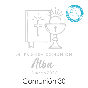 Dibujos de comunión para personalizar copas y vasos de cristal 30